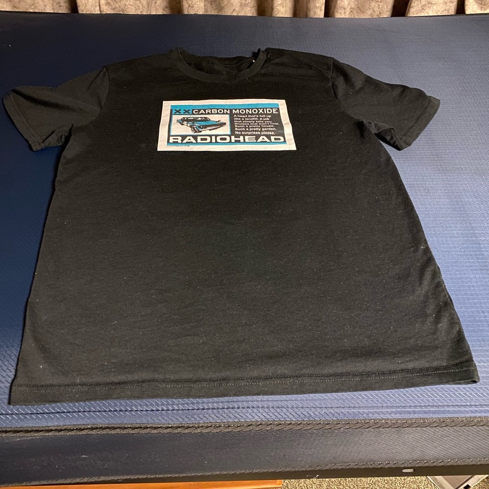 Medium Black Radiohead Carbon Monoxide T-shirt